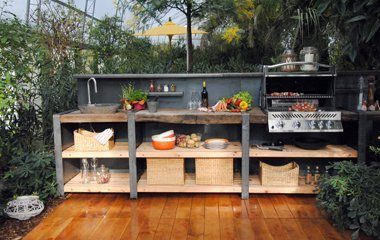 Die modulare Outdoorküche. Foto: Die Outdoorküche